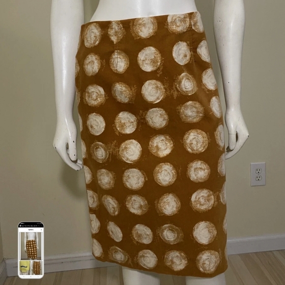 Anthropology MAEVE Polka Dot Pencil Skirt Sz 10 - Picture 2 of 8